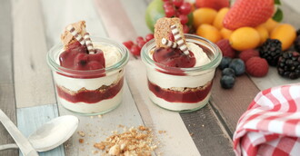 Waldbeeren-Tiramisu mit Cantuccini