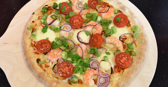 Steinofenpizza Hot Gamba