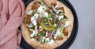 Dönerpizza vegan