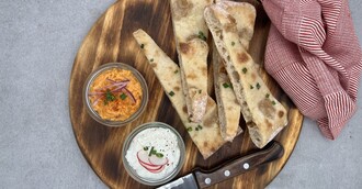 Brotzeit Obatzda und Bibbeleskäs